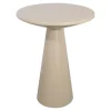 Loft24 LOFT42 Bijzettafel Ferry trompetvoet - Metaal - Beige - 60x44