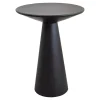 Loft24 LOFT42 Bijzettafel Ferry trompetvoet - Metaal - Zwart - 60x44