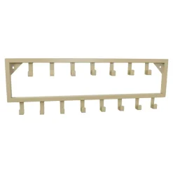 Kapstokken-Loft24 LOFT42 Bono Kapstok – Beige – Metaal – 15 haken - 80x26x4
