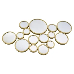 Spiegels-LOFT42 Bubbles Multi Spiegel - Metaal - Goud