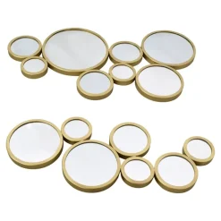 Spiegels-LOFT42 Bubbles Multi Spiegel - Metaal - Goud