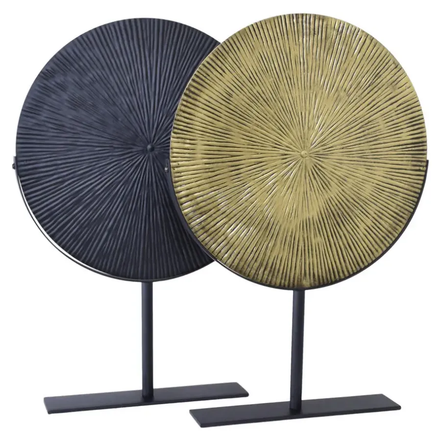 LOFT42 Burst Ornament op voet - Zwart Metaal Ø36cm