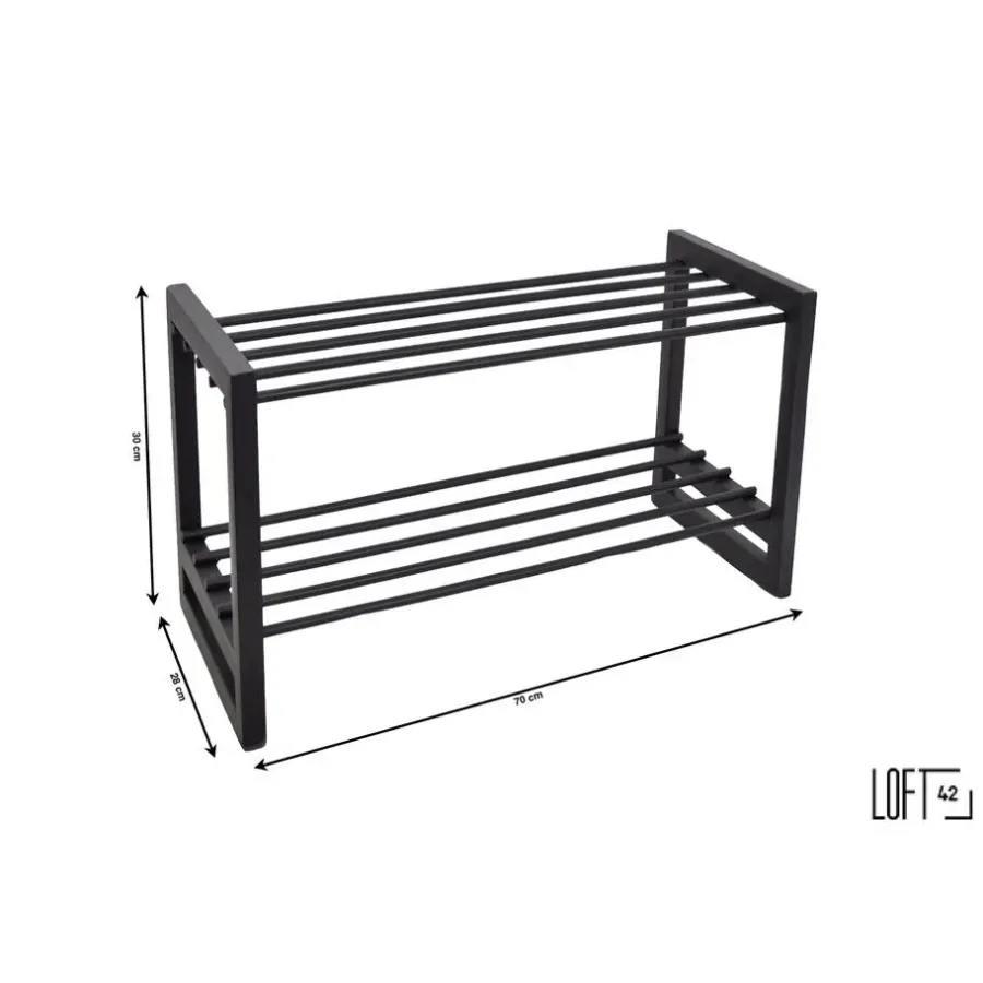 Loft24 LOFT42 Hall Schoenenrek - Metaal - Zwart