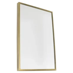 Spiegels-Loft24 LOFT42 Industry Rectangle Spiegel - Metaal - antiek Messing - 60x40x4
