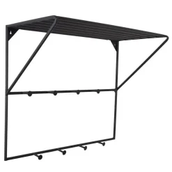 Loft24 LOFT42 Jasmin Kapstok – Zwart – Metaal – 9 haken - 60x80x32