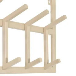 Loft24 LOFT42 Kapstok Jaimy - Beige – Metaal – 6 dubbele haken - 80x35x30