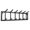 Loft24 LOFT42 Kapstok Jaimy Single - Zwart – Metaal – 6 dubbele haken - 80x24x12