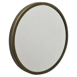 Spiegels-Loft24 LOFT42 Mirror Spiegel Rond L Antiek Messing - Metaal - Ø45