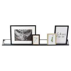 Wandplanken-Loft24 LOFT42 Pictured Fotoplank - Metaal - Mat Zwart - 8x110x8