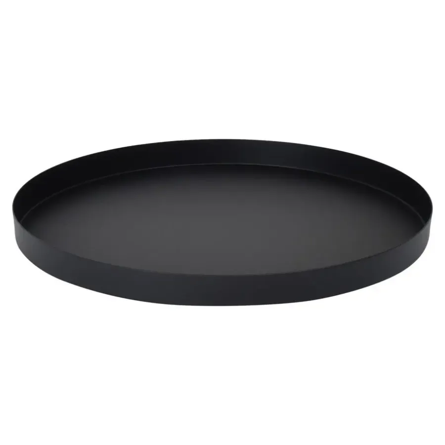 Dienbladen-Loft24 LOFT42 Serva Metalen Dienblad – Zwart – Ø40 cm