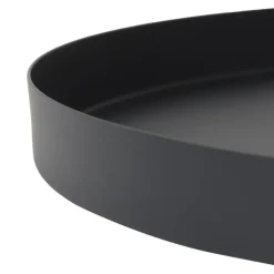 Dienbladen-Loft24 LOFT42 Serva Metalen Dienblad – Zwart – Ø40 cm