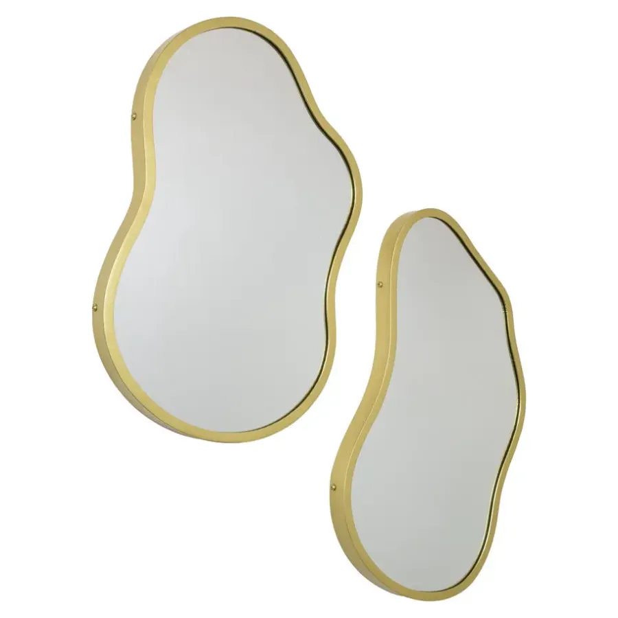 Spiegels-Loft24 LOFT42 Spiegel Sona2 - Organische vorm - Metaal - Goud - 62x38