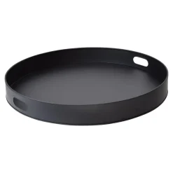 Dienbladen-Loft24 LOFT42 Tray Metalen Dienblad – Zwart – Ø60 cm
