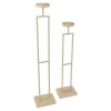 Kandelaars En Windlichten-Loft24 LOFT42 Vloerkandelaar Set Flame - Beige metaal