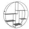 Wandrekken-Loft24 LOFT42 Wally Wandrek Rond - Metaal - Mat Zwart - 70x70x15