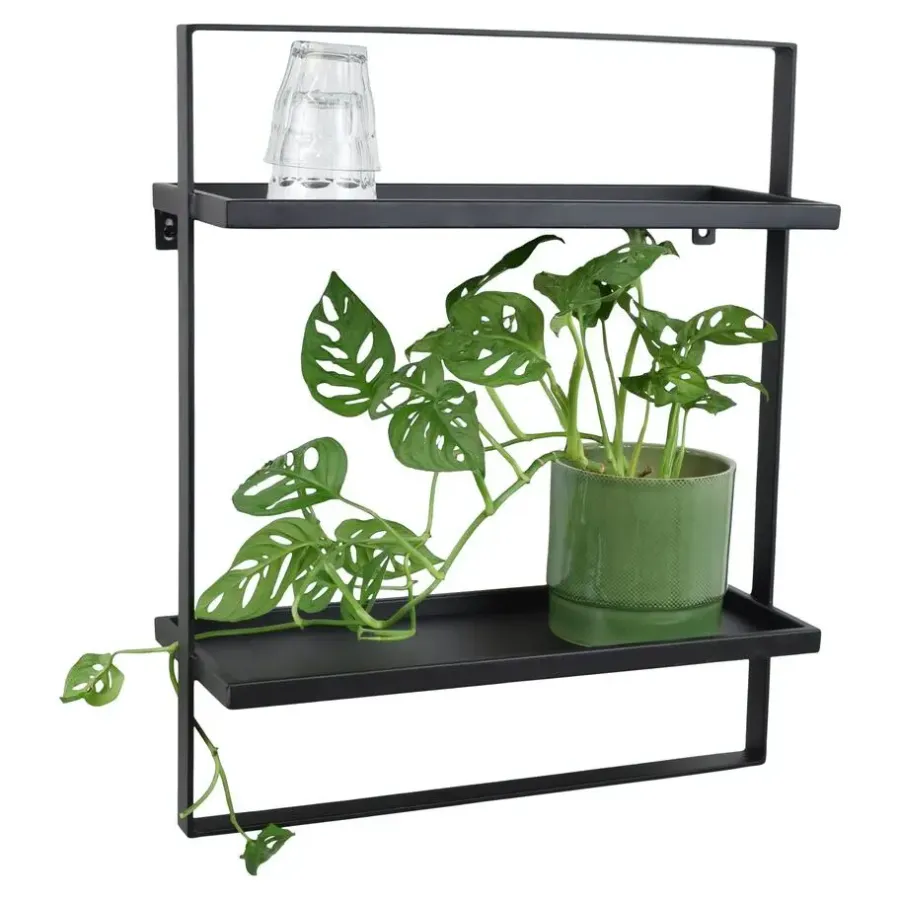 Wandrekken-Loft24 LOFT42 Wandrek Dymo - Zwart – Metaal – 60x50x15