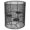 Kandelaars En Windlichten-Loft24 LOFT42 Wira kandelaar met 3 schotels - Metaal - Zwart - Ø28x32
