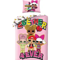 Kinderdekbedovertrekken-LOL Surprise! Dekbedovertrek 2gether 4ever - Eenpersoons - 140 x 200 cm - Katoen