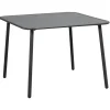 Tuintafels-Leen Bakker Lounge dinging tafel Paris - aluminium - 66x90x90 cm