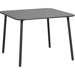 Tuintafels-Leen Bakker Lounge dinging tafel Paris - aluminium - 66x90x90 cm