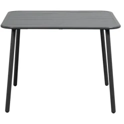 Tuintafels-Leen Bakker Lounge dinging tafel Paris - aluminium - 66x90x90 cm