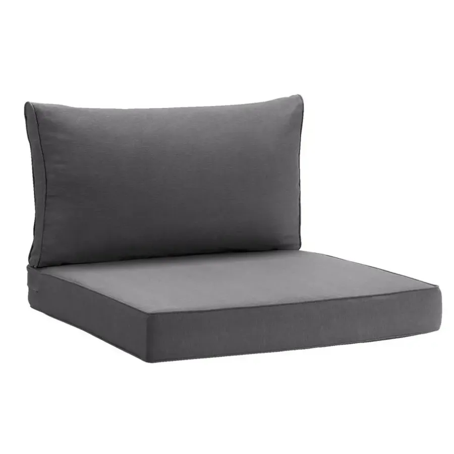 Loungekussens-Leen Bakker Loungekussen Brest zit - grijs - 73x73 cm