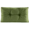 Loungekussens-Leen Bakker Loungekussen Florence rug donkergroen 60x43 cm