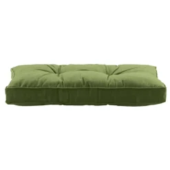 Loungekussens-Leen Bakker Loungekussen Florence rug donkergroen 60x43 cm