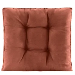 Leen Bakker Loungekussen Florence rug - terracotta - 73x73 cm