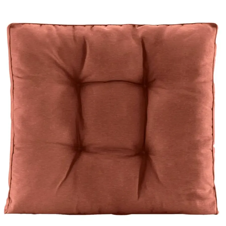 Leen Bakker Loungekussen Florence rug - terracotta - 73x73 cm