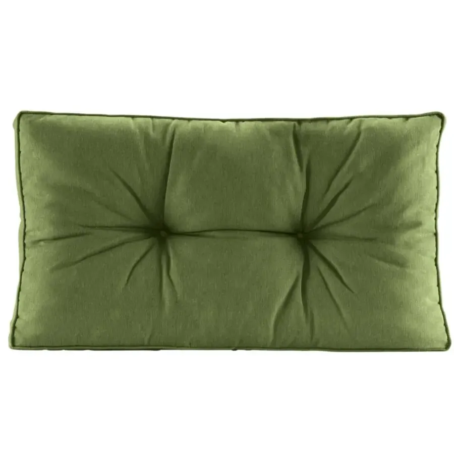 Leen Bakker Loungekussen Florence rug - donkergroen - 73x43 cm