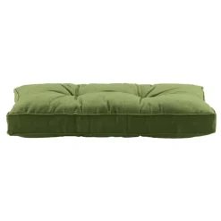 Leen Bakker Loungekussen Florence rug - donkergroen - 73x43 cm