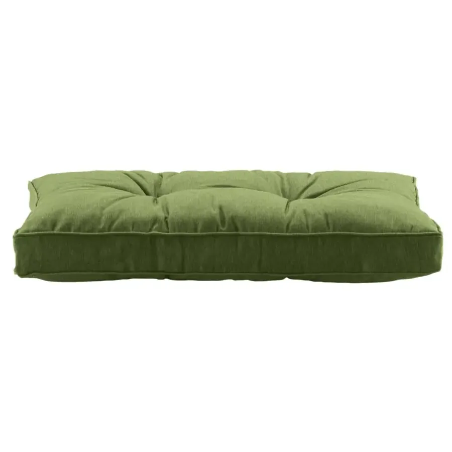 Leen Bakker Loungekussen Florence rug - donkergroen - 73x43 cm