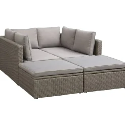 Loungesets|Loungesets-Leen Bakker Loungeset Narbonne - antraciet