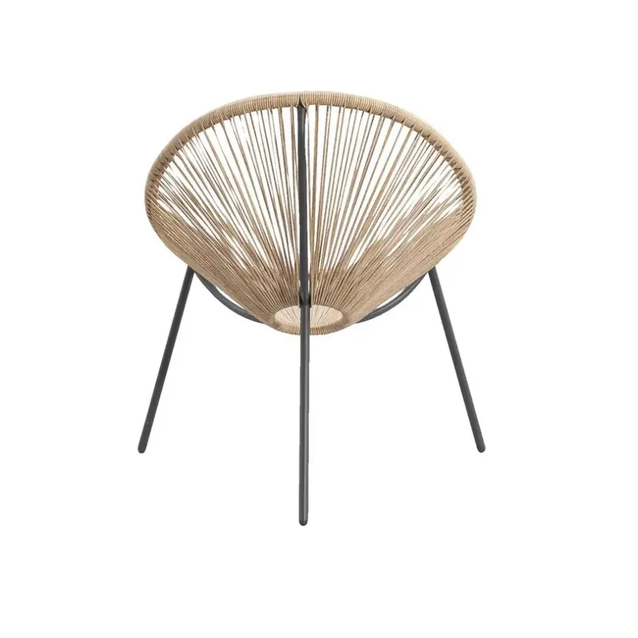 Tuinstoelen-Leen Bakker Loungestoel Formentera - naturel