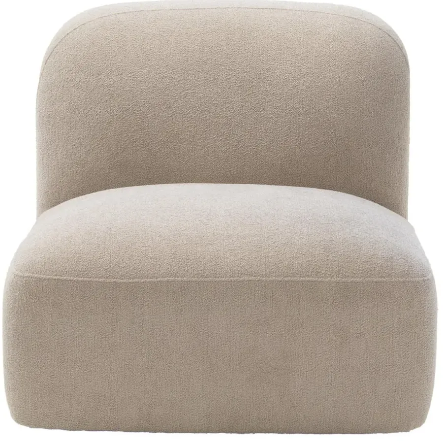 Loveseats-Giga Meubel Loveseat Stof Taupe - Zitbreedte 76cm - 76x106x75cm - Mary