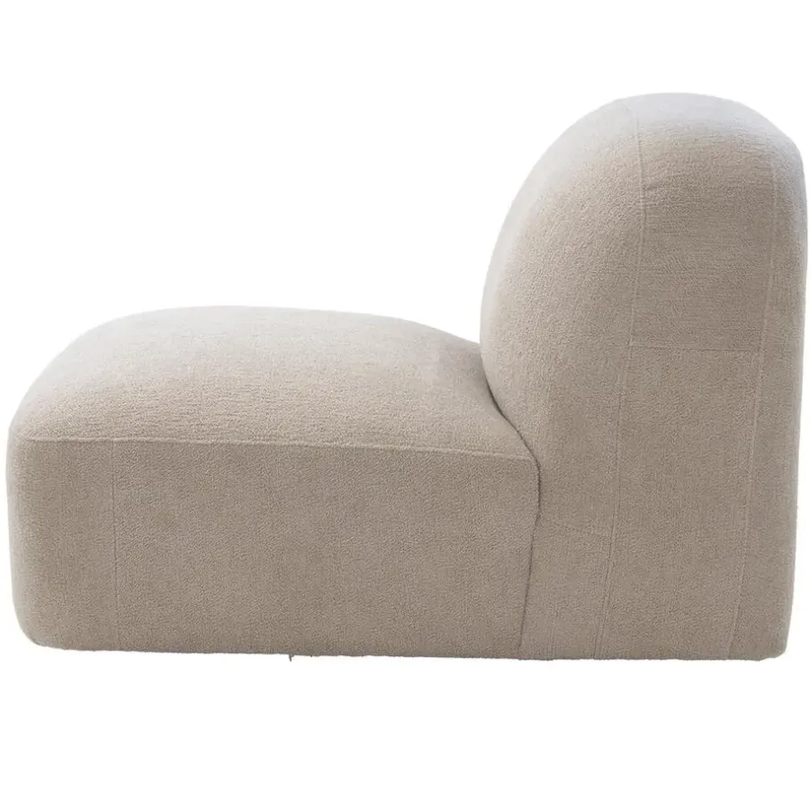 Loveseats-Giga Meubel Loveseat Stof Taupe - Zitbreedte 76cm - 76x106x75cm - Mary