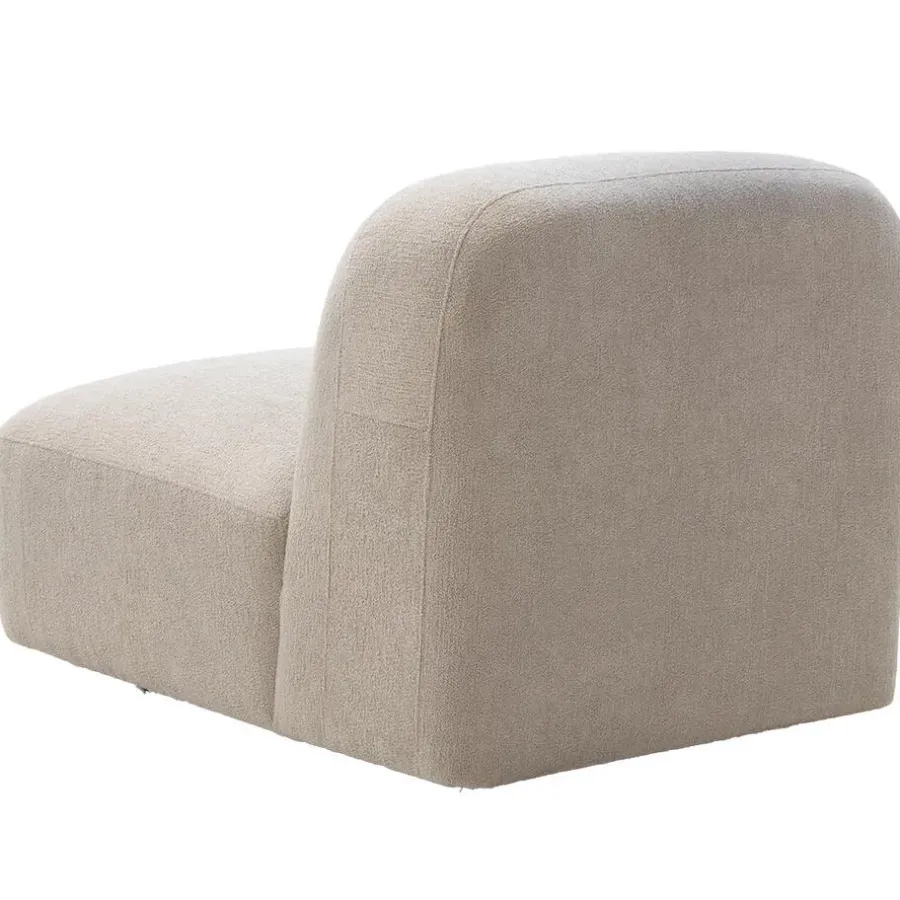 Loveseats-Giga Meubel Loveseat Stof Taupe - Zitbreedte 76cm - 76x106x75cm - Mary