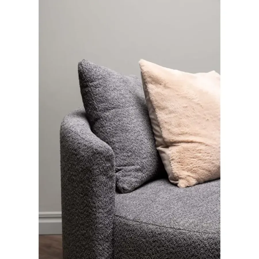 Loveseats-Fjôrd Loveseat Teddy Grijs - Zithoogte 40cm - 118x118x72cm - Kelso