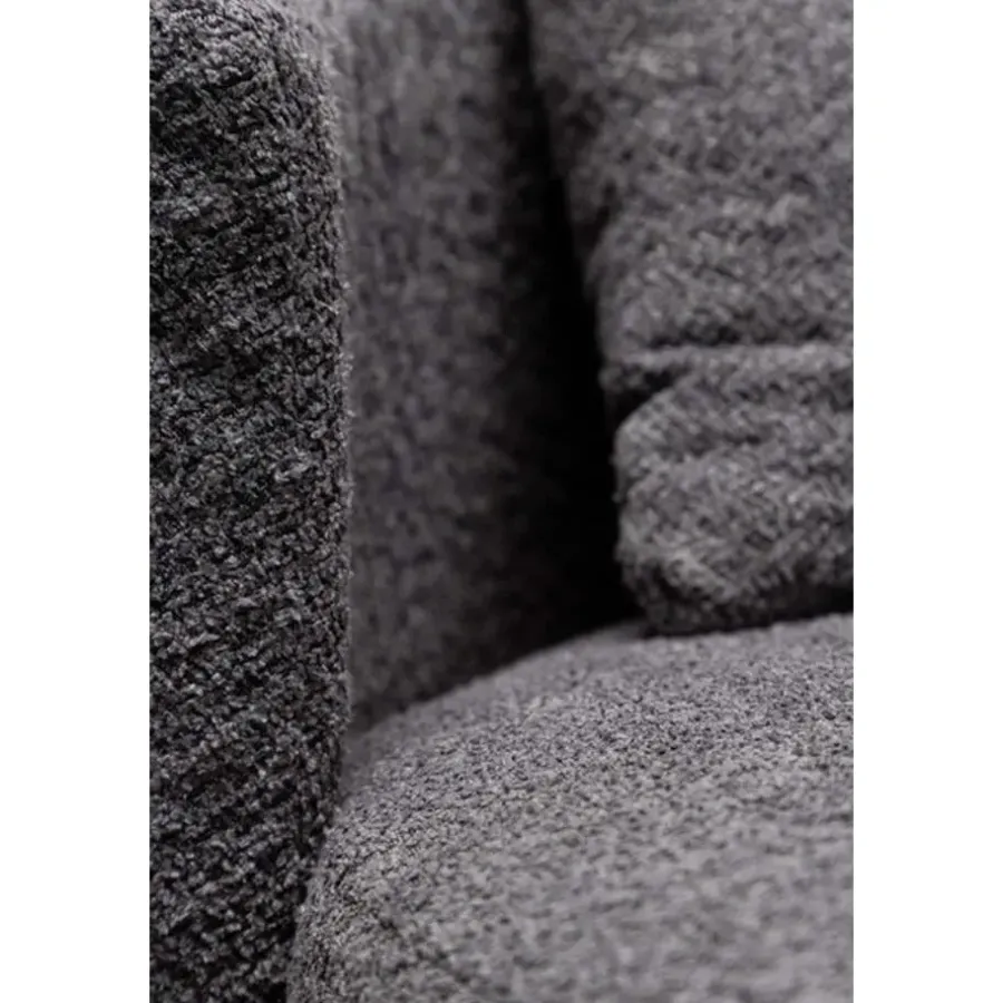 Loveseats-Fjôrd Loveseat Teddy Grijs - Zithoogte 40cm - 118x118x72cm - Kelso