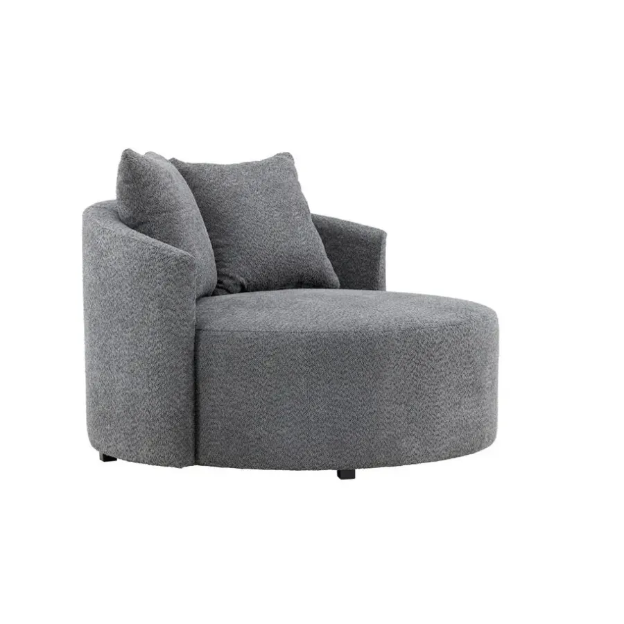 Loveseats-Fjôrd Loveseat Teddy Grijs - Zithoogte 40cm - 118x118x72cm - Kelso