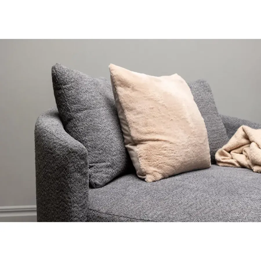 Loveseats-Fjôrd Loveseat Teddy Grijs - Zithoogte 40cm - 118x118x72cm - Kelso