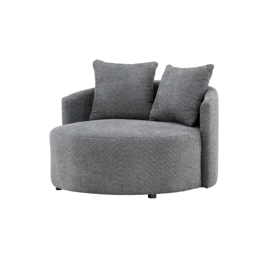 Loveseats-Fjôrd Loveseat Teddy Grijs - Zithoogte 40cm - 118x118x72cm - Kelso