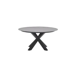 Garden Impressions Lowland tafel - Ø150 cm - carbon black - Centostone Napoli grey