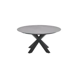 Garden Impressions Lowland tafel - Ø150 cm - carbon black - Centostone Napoli grey