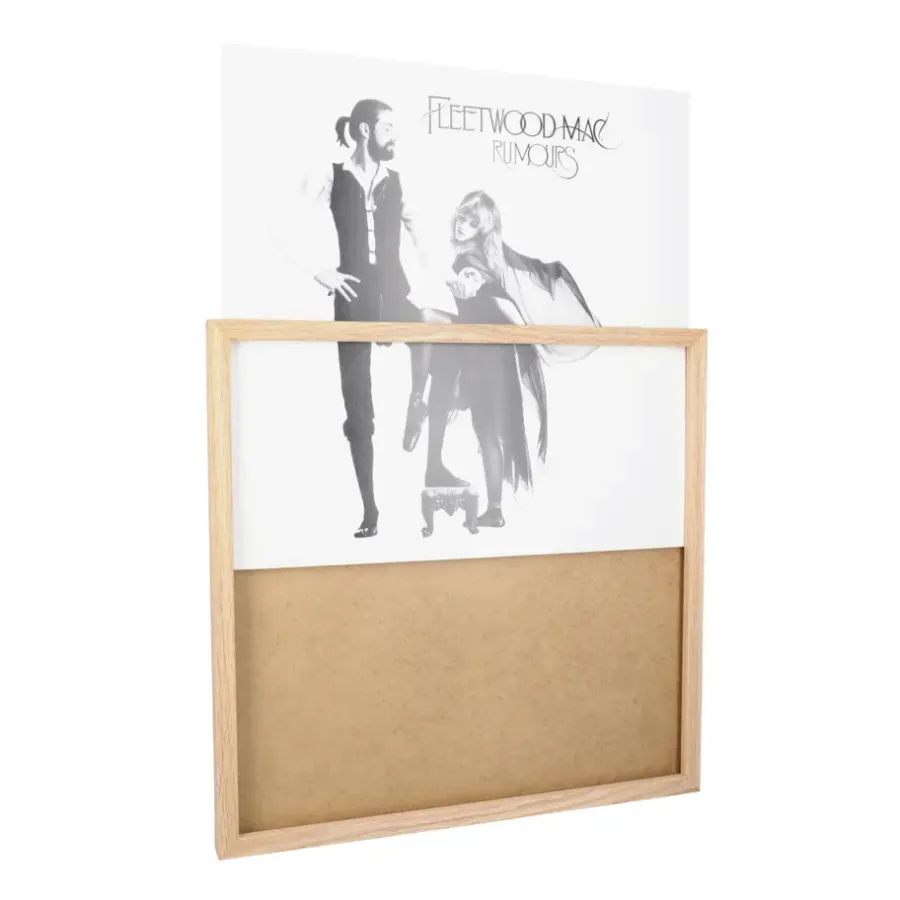 ACAZA LP Wissellijst - Vinyl Framelijst - 33x32x2 cm - MDF hout - Plaat - Lichte Eik