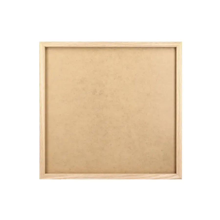 ACAZA LP Wissellijst - Vinyl Framelijst - 33x32x2 cm - MDF hout - Plaat - Lichte Eik