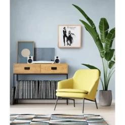 ACAZA LP Wissellijst - Vinyl Framelijst - 33x32x2 cm - MDF hout - Plaat - Lichte Eik