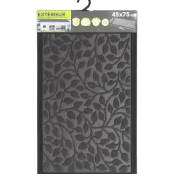 Deurmatten-Luance Deurmat - donkergrijs - rubber - rechthoek - 75 x 45 cm