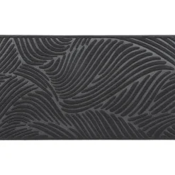 Deurmatten-Luance Deurmat Vague - zwart - rubber - rechthoek - 75 x 44 cm